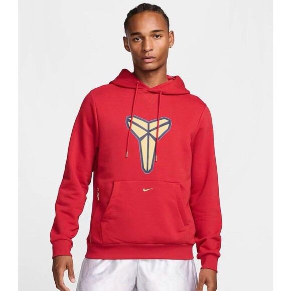 New Nike Kobe Bryant Dri-FIT Pullover Red Hoodie Size Men's Size XL HF0066-636 - Picture 2 of 4